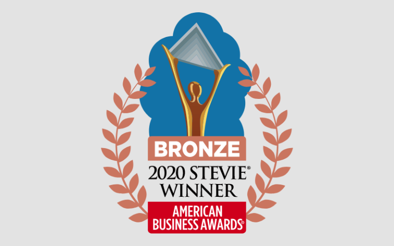 Logo of the Stevie Award.
