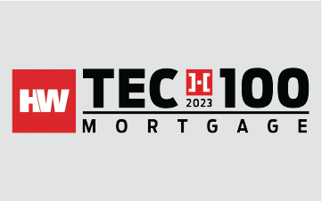 Logo of HW Tech 100 Mortgage.