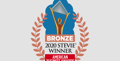 Logo of the Stevie Award.