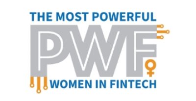 Logo of the Most Powerful Women in Fintech Award.